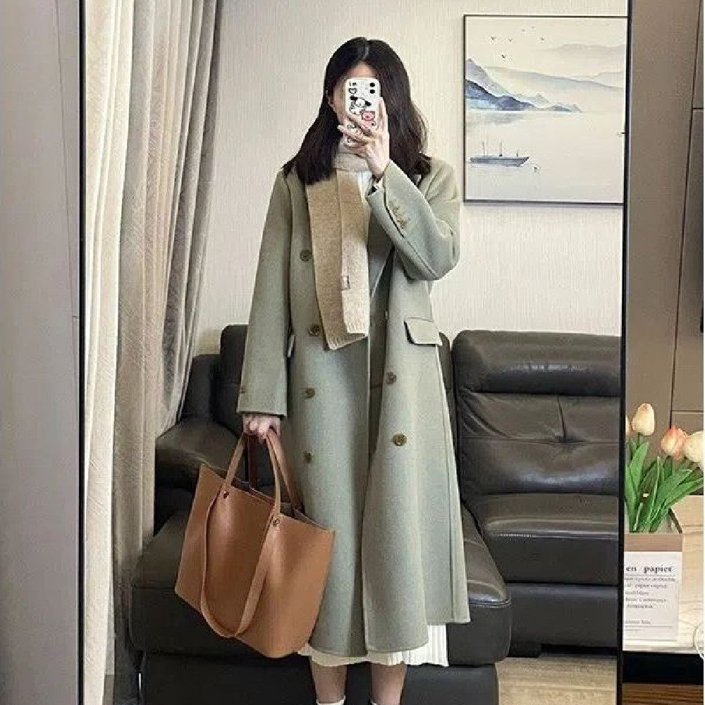 Caroline's™ Matcha Green Woolen Coat